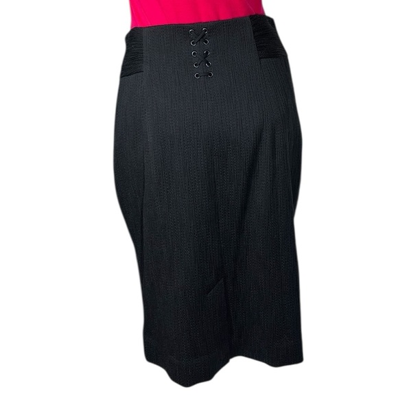 NWT CLASSIQUES ENTIER Black Lined Pencil Skirt Women's Size 12 - Picture 12 of 16
